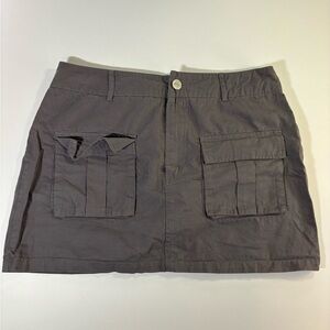 SHEIN Gray Mini Skirt with Pockets